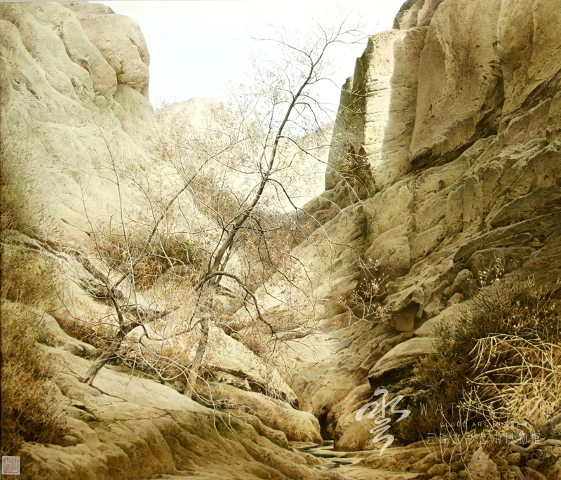 水彩画《故土萦怀》获第八届全国优秀美术作品展大奖